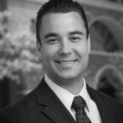 Black and white photo of David Crowell PwC Partner